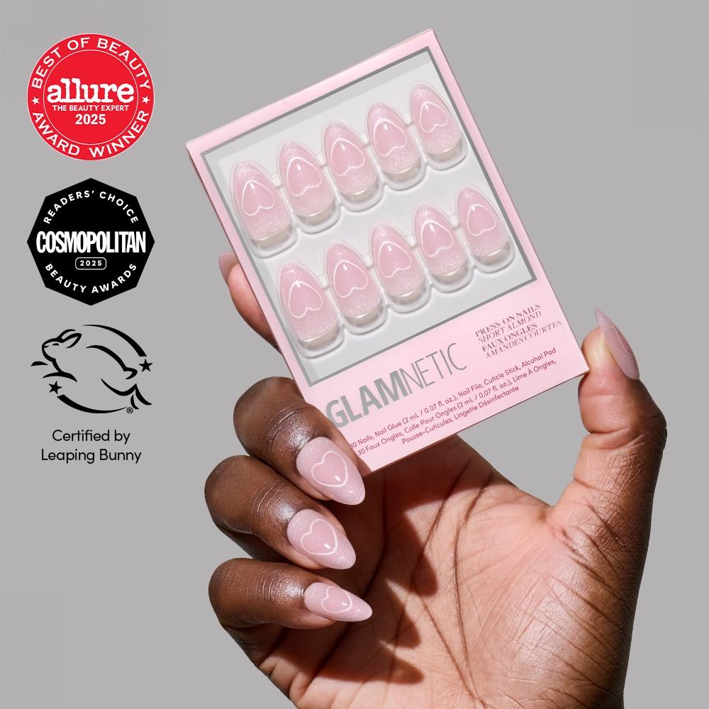 Glamnetic - Press On - Soulmate Energy - Short Almond - Nail Extensions at Beyond Polish