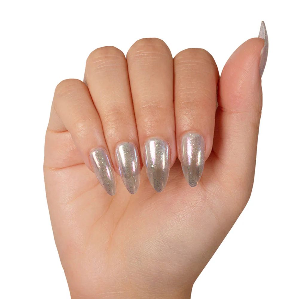 Glamnetic - Press On - Stardust - Medium Pointed Almond - Nail Extensions at Beyond Polish