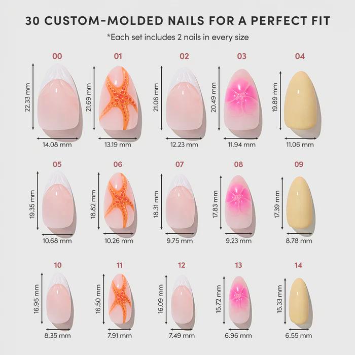 Glamnetic - Press On - Sunset Tide - Nail Extensions at Beyond Polish