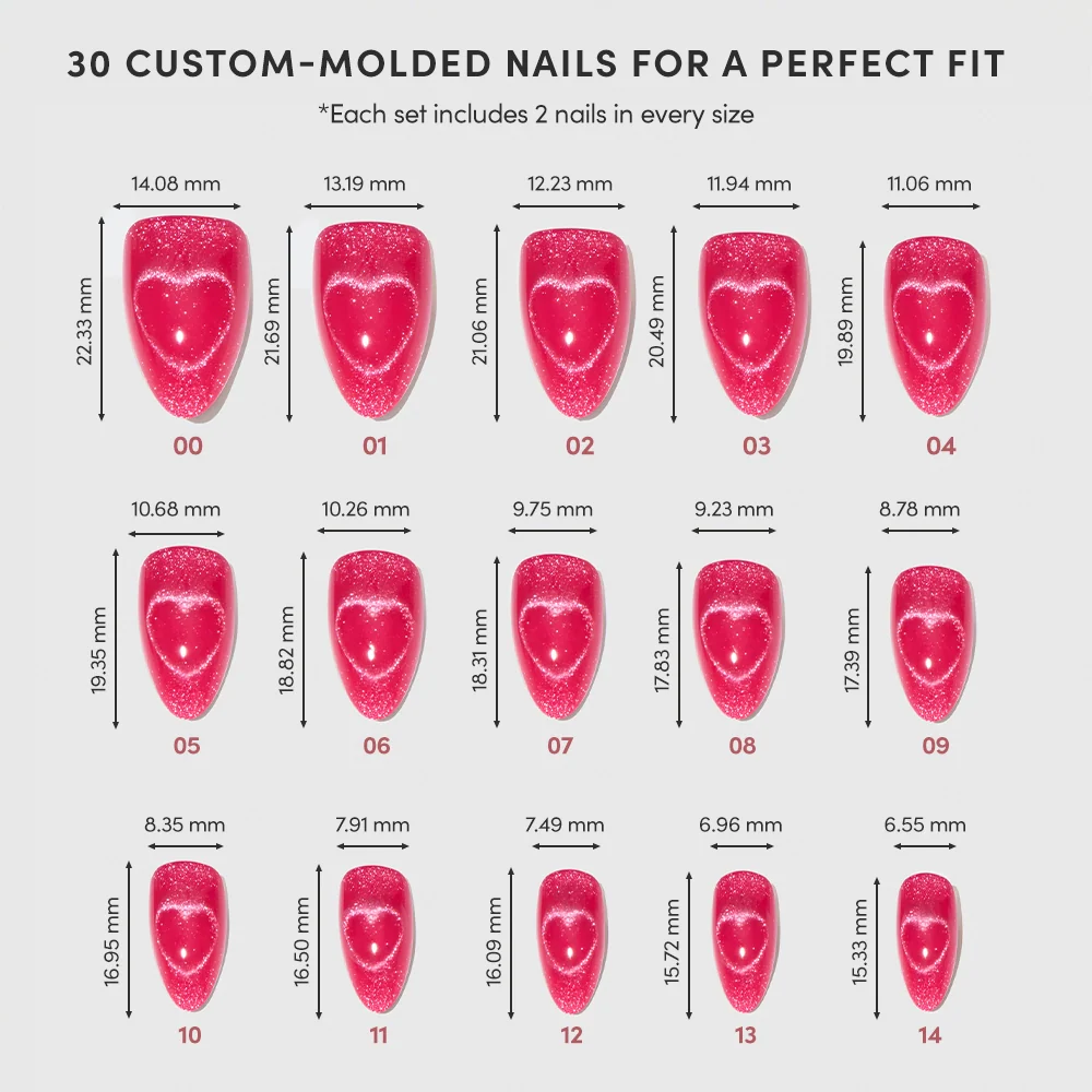 Glamnetic - Press On - Text Me Back - Short Almond - Nail Extensions at Beyond Polish