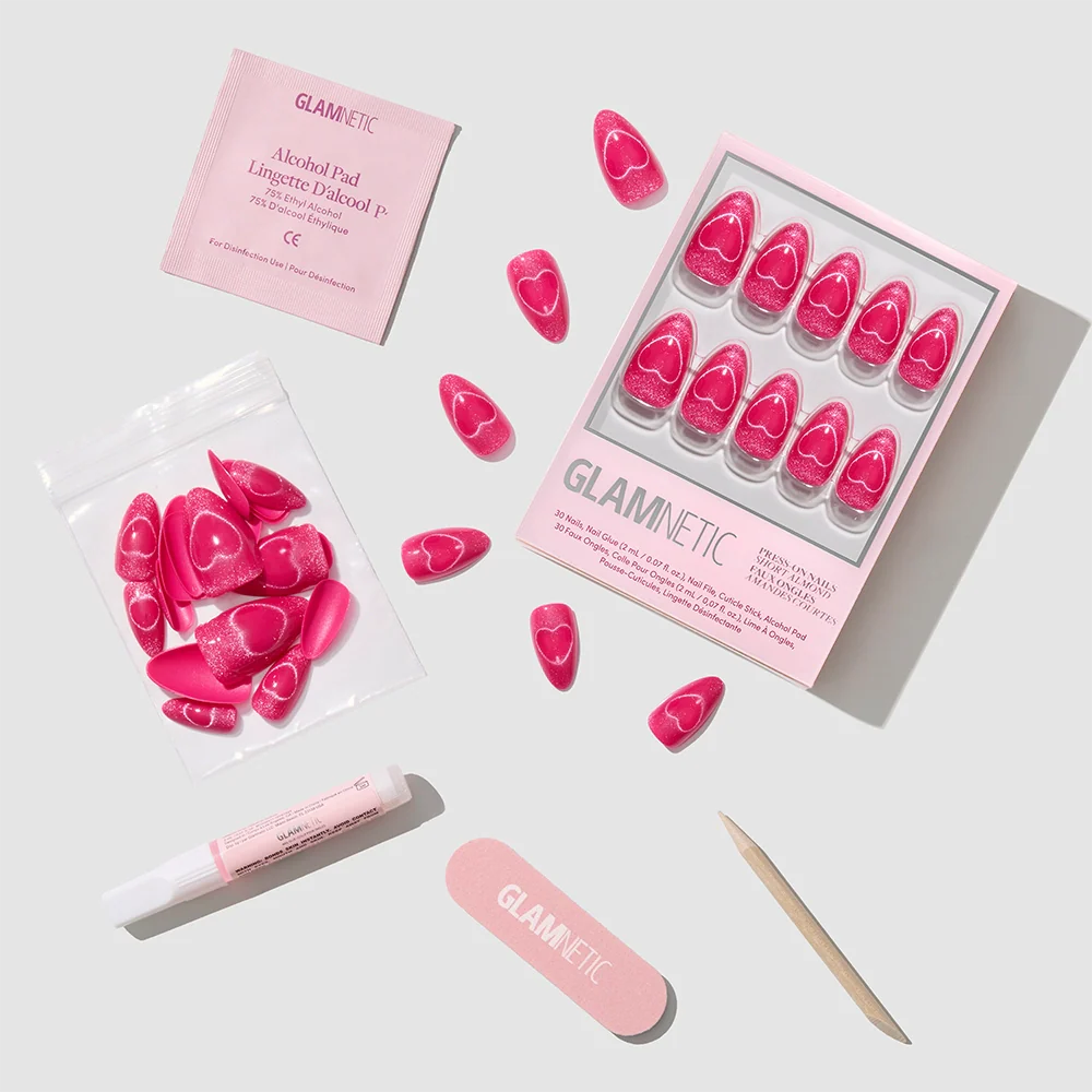 Glamnetic - Press On - Text Me Back - Short Almond - Nail Extensions at Beyond Polish