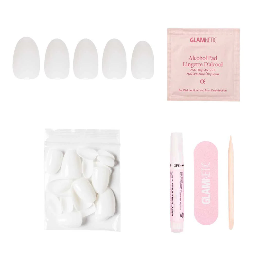Glamnetic - Press On - White Swan - Nail Extensions at Beyond Polish