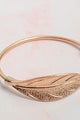 Golden Leaf Cuff - Bracelets at Beyond Polish