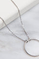 Halo White Gold Filled Necklace - Necklaces at Beyond Polish