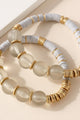 Heishi Glass Bead Bracelet Set - Bracelets at Beyond Polish