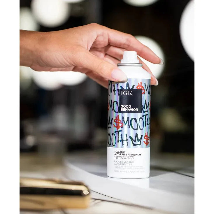 IGK - Good Behavior - Smooth Flexible Anti-Frizz Hairspray - 5.0 Oz - Hair at Beyond Polish