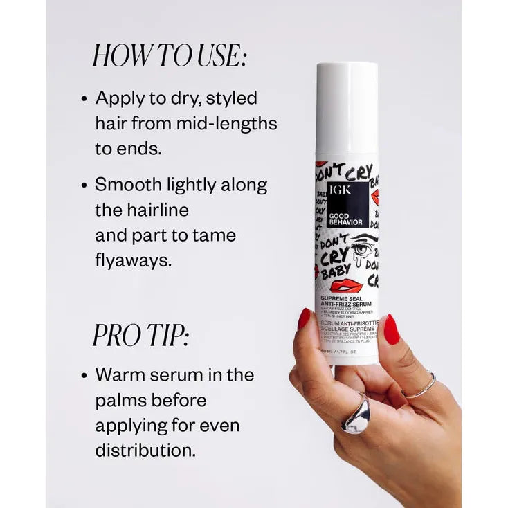 IGK - Good Behavior - Supreme Seal Anti-Frizz Serum - 1.7 Oz - Hair at Beyond Polish