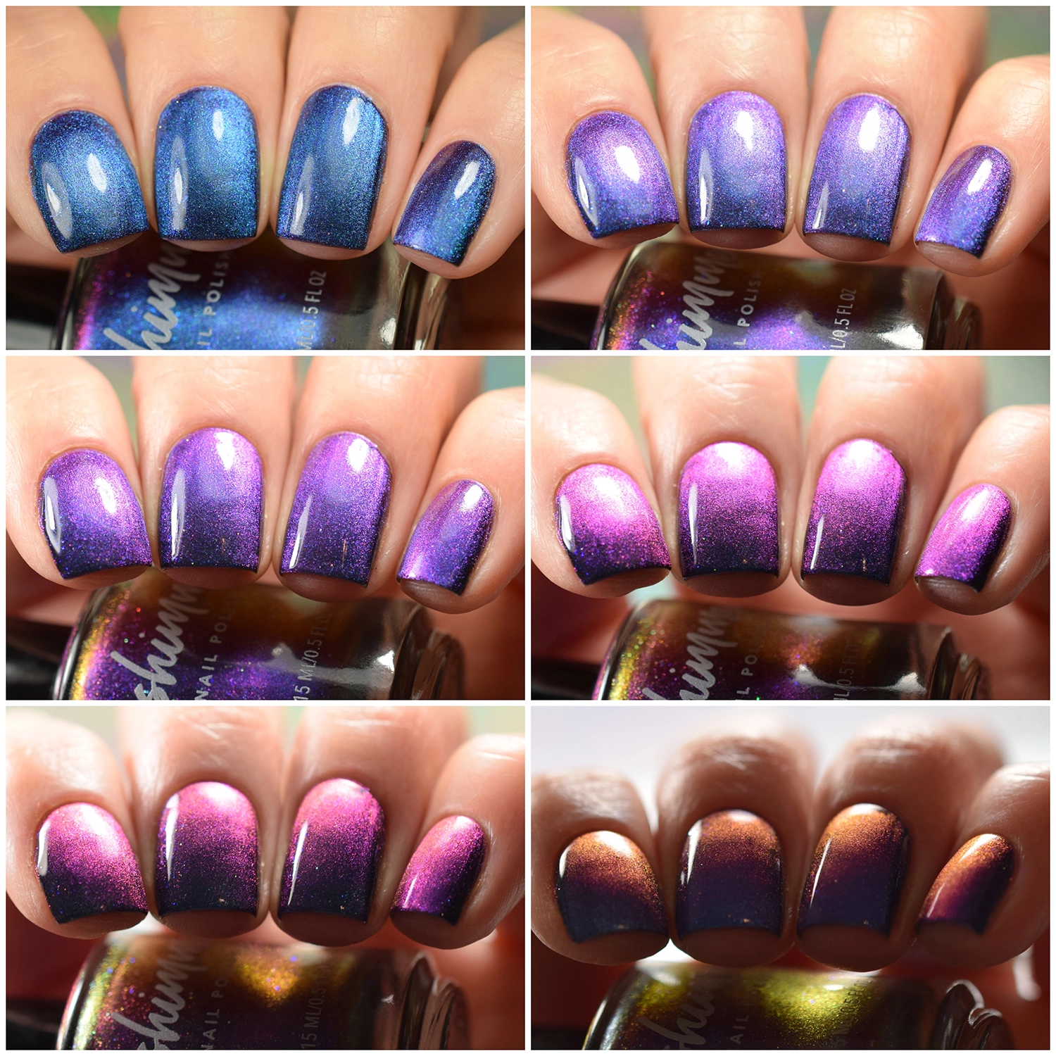 KBShimmer - Nail Polish - I'm Spiraling Multichrome Magnetic