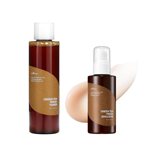 Isntree - Green Tea Fresh Toner + Green Tea Fresh Emulsion - Face at Beyond Polish