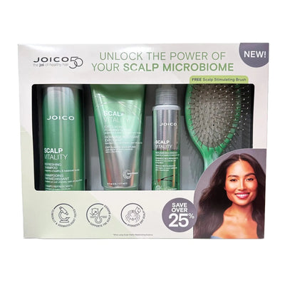 Joico - Scalp Vitality 3 Pc Set + Free Scalp Brush - Hair at Beyond Polish