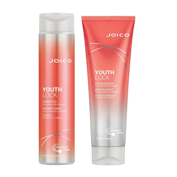Joico - YouthLock Duo Set: Shampoo 10.1 oz + Conditioner 8.5 oz - Hair at Beyond Polish