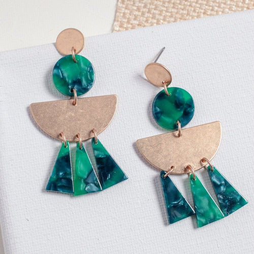 Juniper Geo Resin Earrings