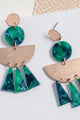 Juniper Geo Resin Earrings - Earrings at Beyond Polish