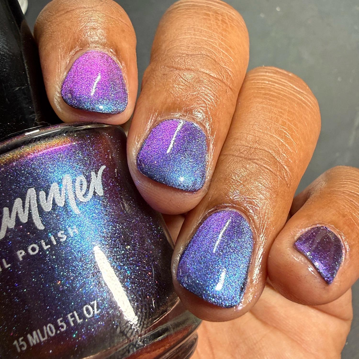 KBShimmer - Nail Polish - I'm Spiraling Multichrome Magnetic - Nail Lacquer at Beyond Polish