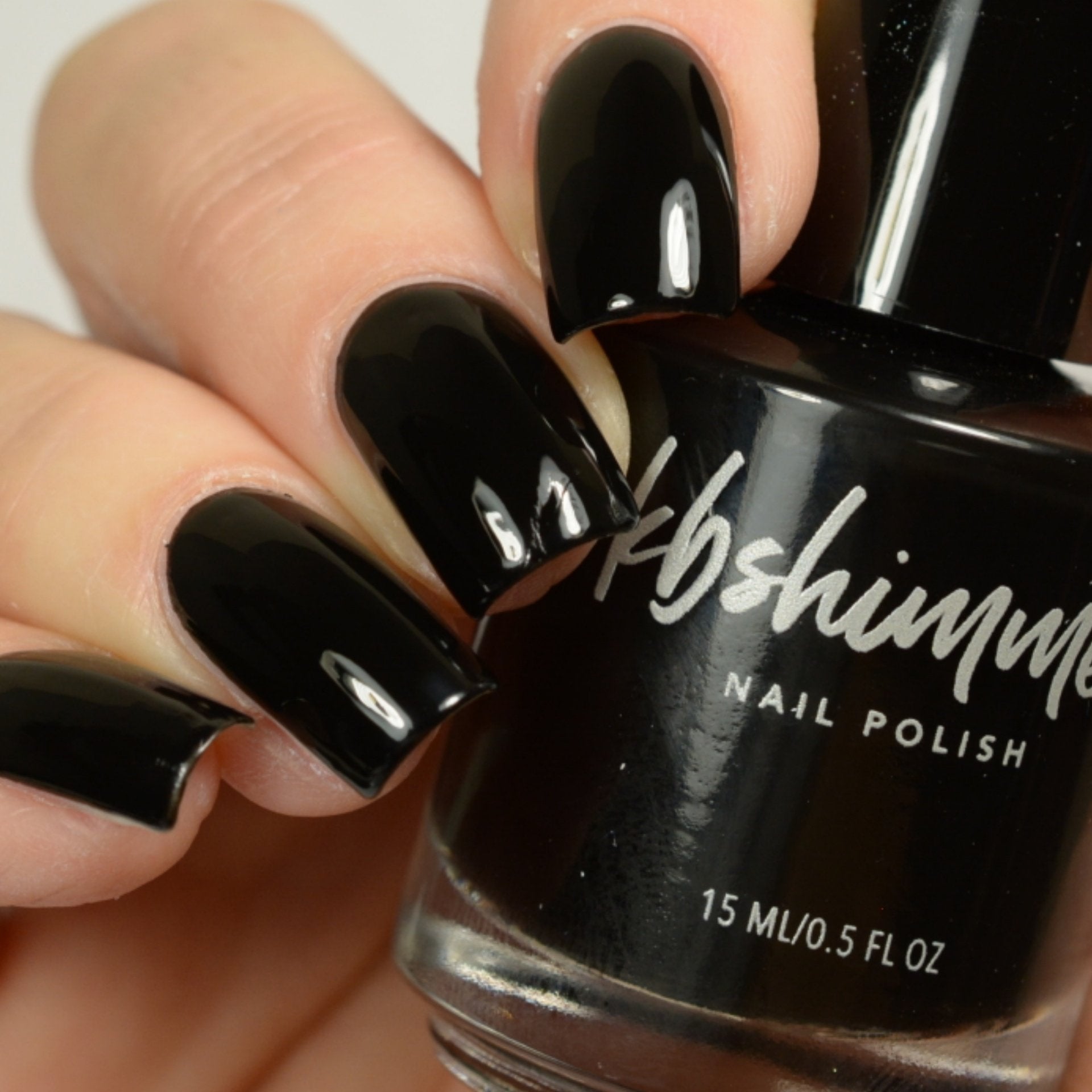 KBShimmer - Nail Polish - Total Eclipse One Coat Black - Nail Lacquer at Beyond Polish