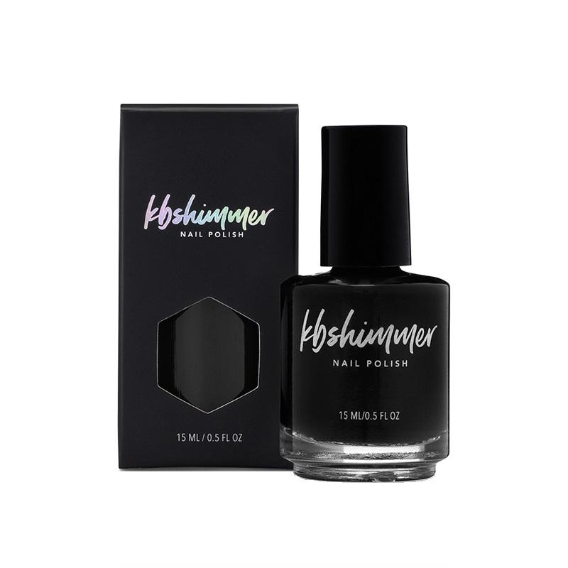 KBShimmer - Nail Polish - Total Eclipse One Coat Black - Nail Lacquer at Beyond Polish