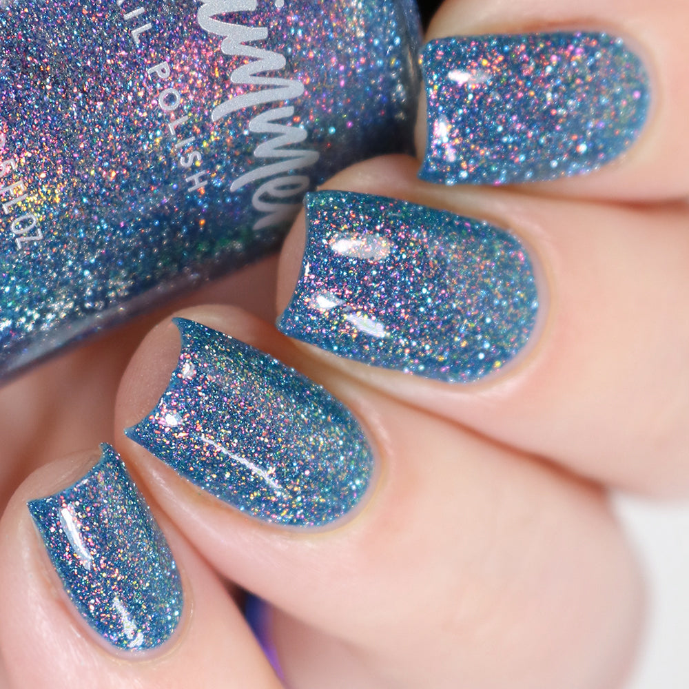 Reflective Nails KBShimmer - Reflective Nail Polish - Chill Out - Blue Nail Lacquer ...