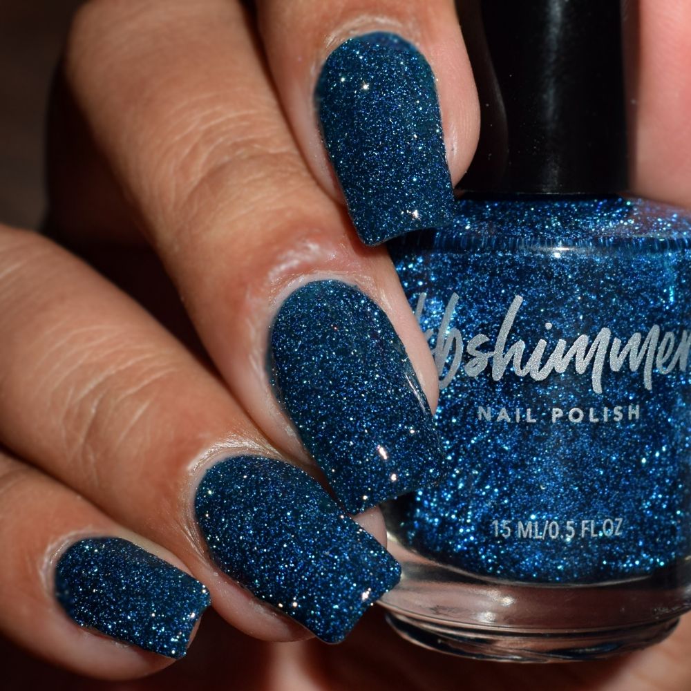 Reflective Nails KBShimmer - Reflective Nail Polish - Ripped Apart - Blue Nail Lacquer ...