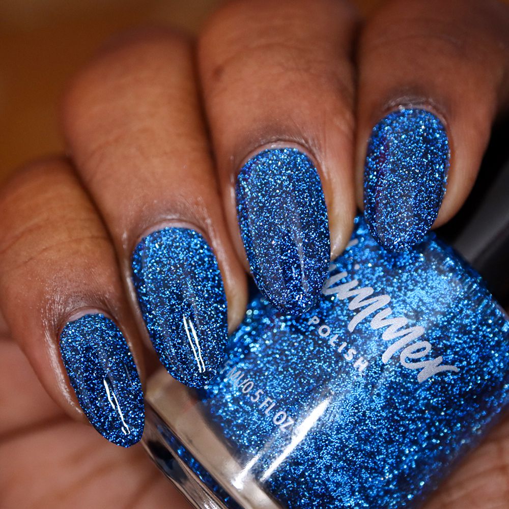 Reflective Nails KBShimmer - Reflective Nail Polish - Ripped Apart - Blue Nail Lacquer ...