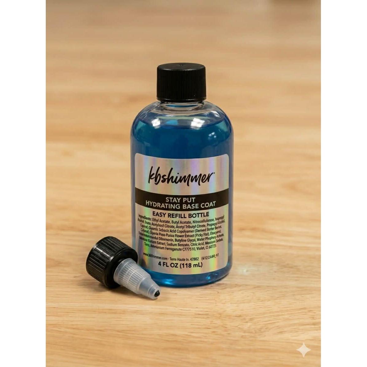 KBShimmer - Stay Put Hydrating Base Coat 4 oz Refill - Top & Base Coats at Beyond Polish