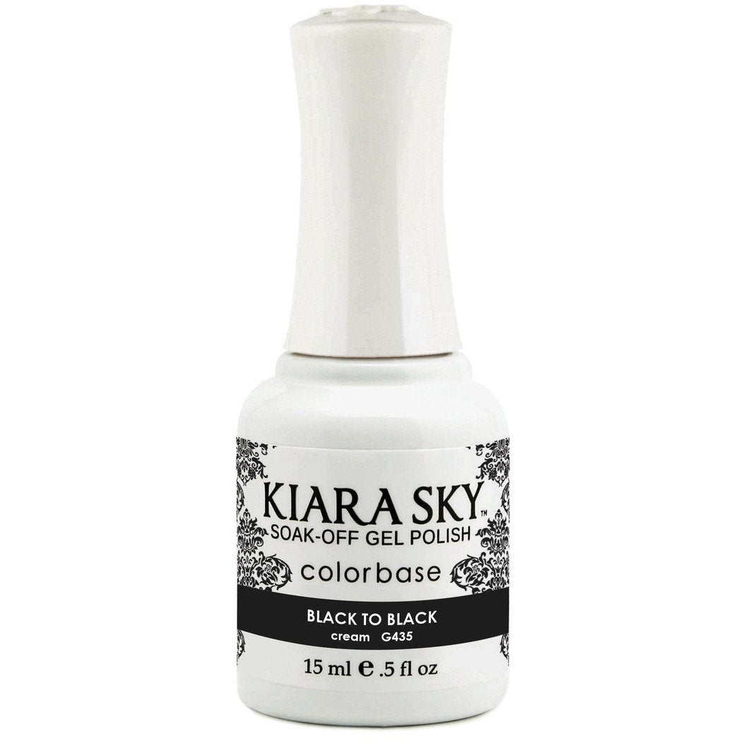 Kiara Sky - Black To Black 0.5 oz - #G435 - Gel Polish at Beyond Polish