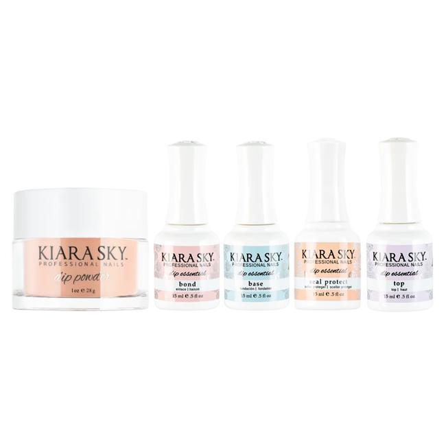 Kiara Sky Dip Powder Combo - Essentials Set & Creme D' Nude - Dipping Powder at Beyond Polish