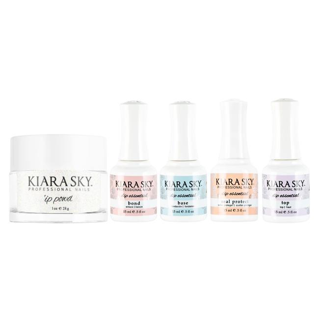 Kiara Sky Dip Powder Combo - Essentials Set & Iceberg - Dipping Powder at Beyond Polish