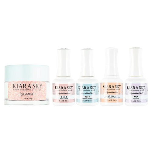 Kiara Sky Dip Powder Combo - Essentials Set & Pinking Of Sparkle