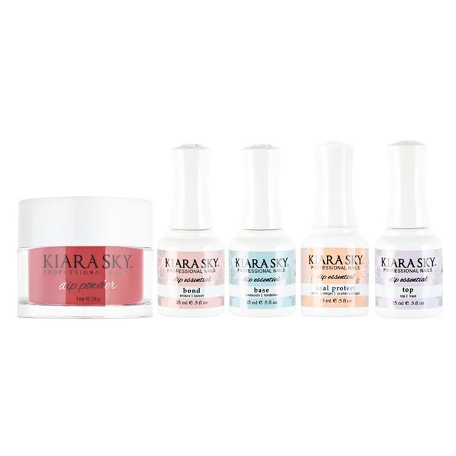 Kiara Sky Dip Powder Combo - Essentials Set & Roses Are Red - Dipping Powder at Beyond Polish