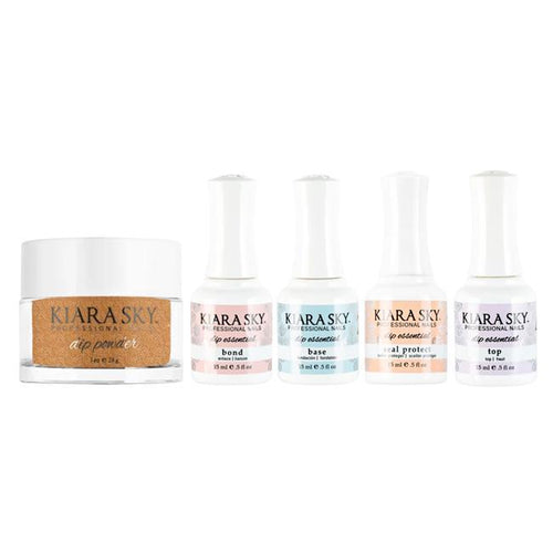 Kiara Sky Dip Powder Combo - Essentials Set & Strike Gold