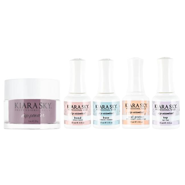 Kiara Sky Dip Powder Combo - Essentials Set & Warm Lavender - Dipping Powder at Beyond Polish