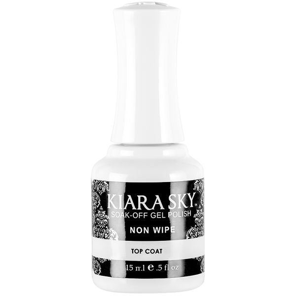 Kiara Sky Non Wipe Soak-Off Gel Top Coat, 0.5oz, GNWTOP01 Kiara Sky Non Wipe Soak-Off Gel Top Coat, 0.5oz, GNWTOP01