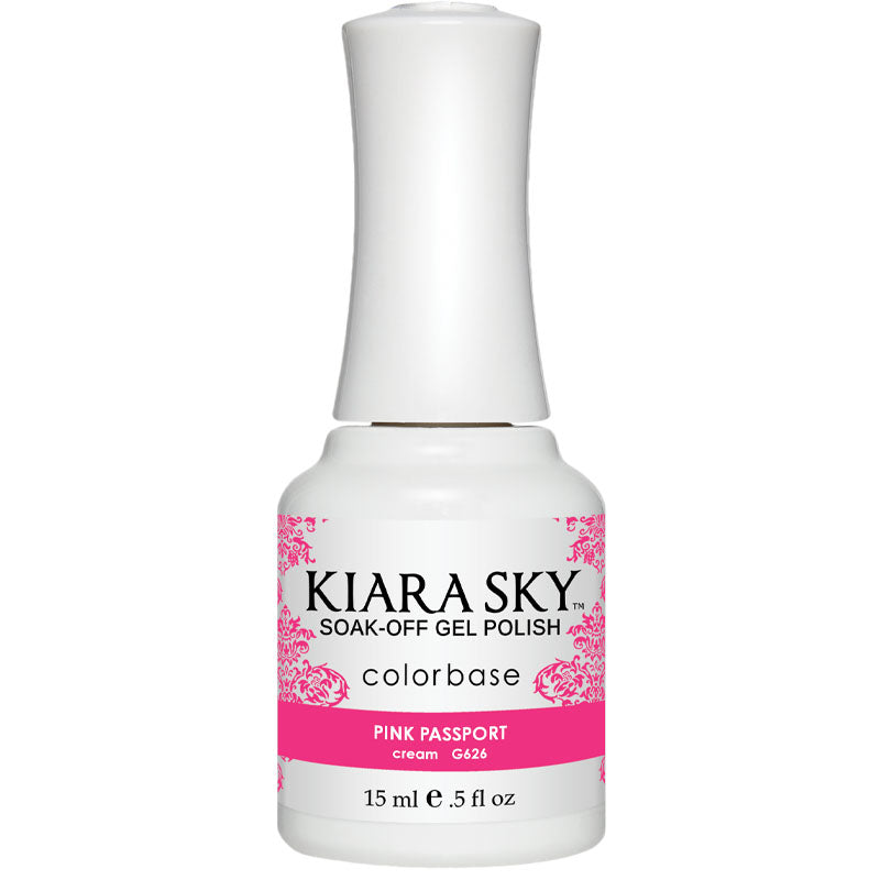 Kiara Sky - Gel Polish - Pink Passport 0.5 oz - #G626 - Gel Polish at Beyond Polish