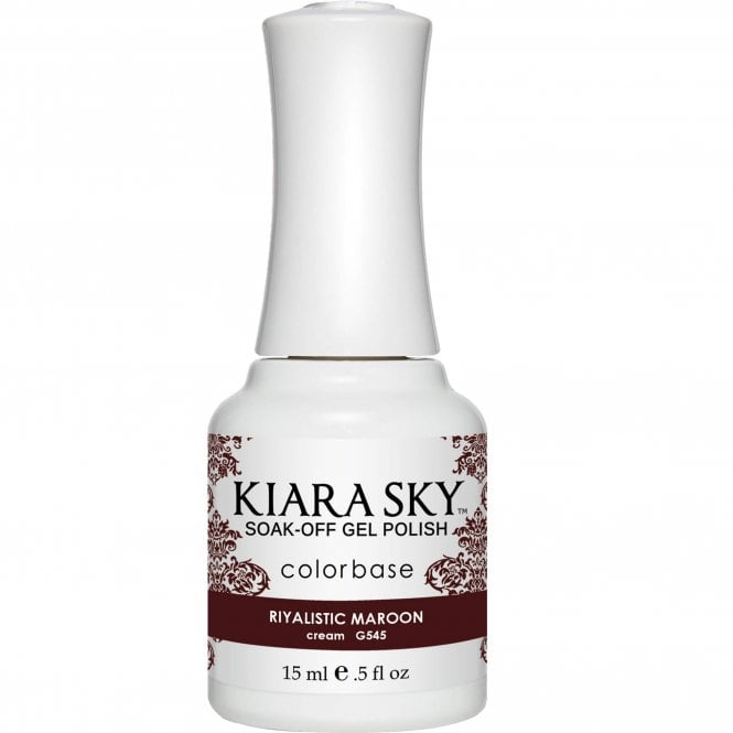 Kiara Sky - Gel Polish - Riyalistic Maroon 0.5 oz - #G545 - Gel Polish at Beyond Polish