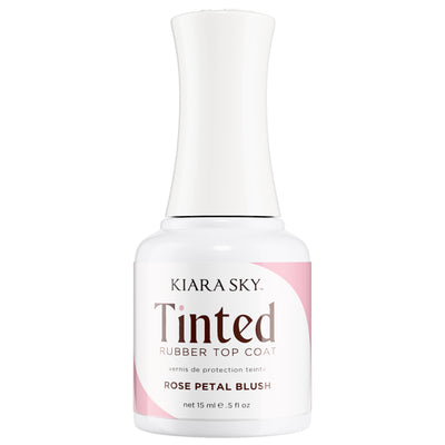 Kiara Sky - Gel Polish - Tinted Rubber Top Coat - Rose Petal Blush 0.5 oz - #TNT08 - Top & Base Coats at Beyond Polish