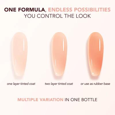Kiara Sky - Gel Polish - Tinted Rubber Top Coat - Honeymoon 0.5 oz - #TNT07 - Top & Base Coats at Beyond Polish
