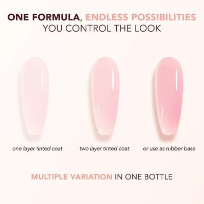 Kiara Sky - Gel Polish - Tinted Rubber Top Coat - Rose Petal Blush 0.5 oz - #TNT08 - Top & Base Coats at Beyond Polish