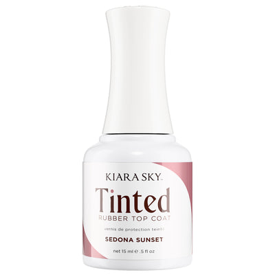 Kiara Sky - Gel Polish - Tinted Rubber Top Coat - Sedona Sunset 0.5 oz - #TNT04 - Top & Base Coats at Beyond Polish