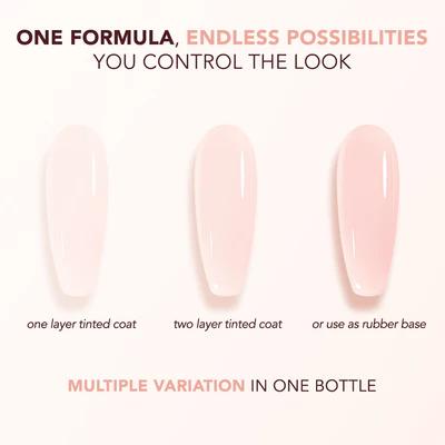 Kiara Sky - Gel Polish - Tinted Rubber Top Coat - Velvet Blush 0.5 oz - #TNT06 - Top & Base Coats at Beyond Polish