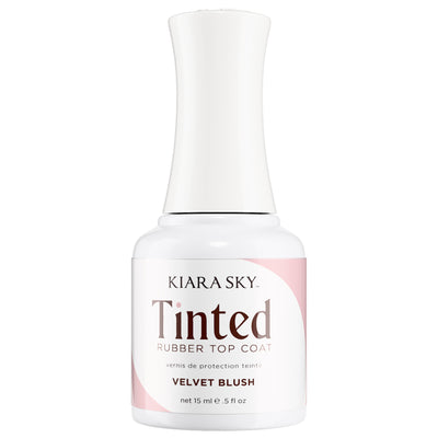 Kiara Sky - Gel Polish - Tinted Rubber Top Coat - Velvet Blush 0.5 oz - #TNT06