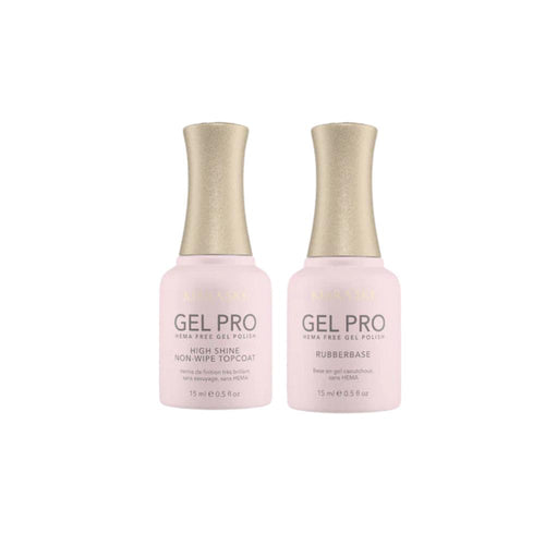 Kiara Sky - Gel Pro - HEMA-Free Rubber Base + High-Shine Non-Wipe Top Coat Duo - Top & Base Coats at Beyond Polish