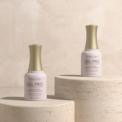 Kiara Sky - Gel Pro - High-Shine + Matte Velvet Bundle - Top & Base Coats at Beyond Polish