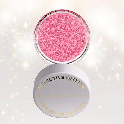 Kiara Sky Nail Art - Reflective Loose Glitter - Flirty Flamingo - Nail Art at Beyond Polish