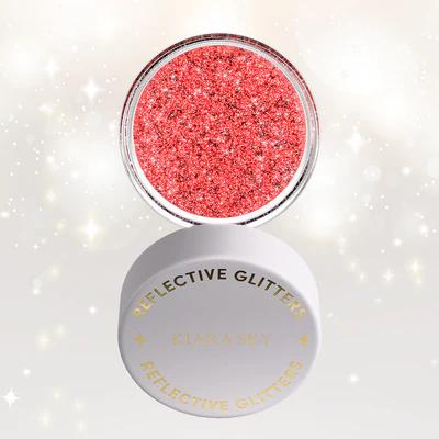Kiara Sky Nail Art - Reflective Loose Glitter - Ruby Stardust - Nail Art at Beyond Polish