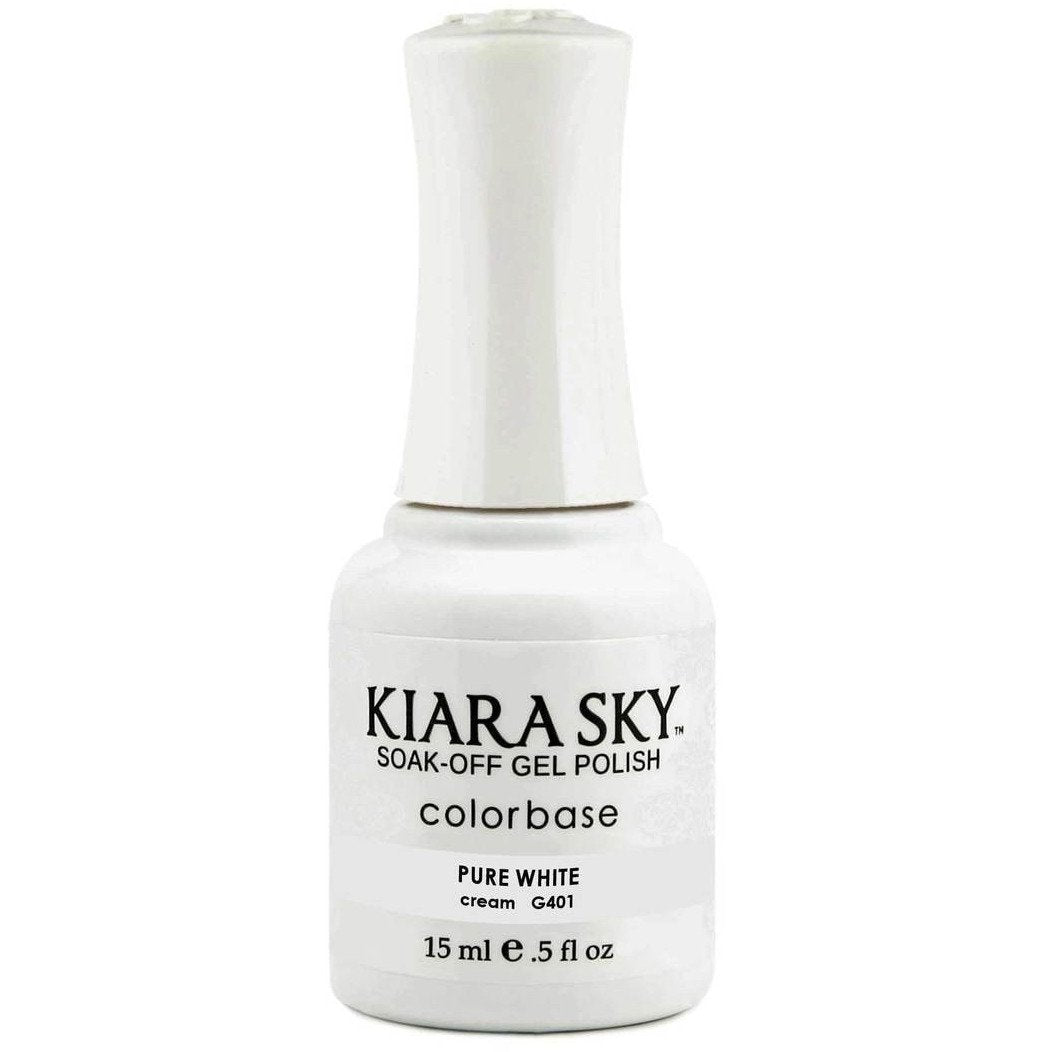 Kiara Sky - Pure White 0.5 oz - #G401 - Gel Polish at Beyond Polish
