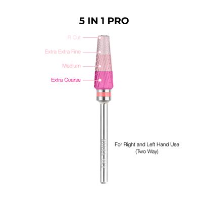 Kiara Sky Tools - 5-in-1 Pro Drill Bit - Rose - Manicure & Pedicure Tools at Beyond Polish