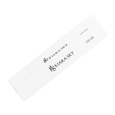 Kiara Sky Tools - White Nail File 100/100 GRIT - Rectangle (2 pc)
