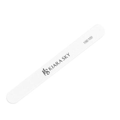 Kiara Sky Tools - White Nail File 100/100 GRIT - Straight (1 pc)
