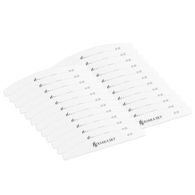 Kiara Sky Tools - White Nail File 80/80 GRIT - Half Moon (25 pc)