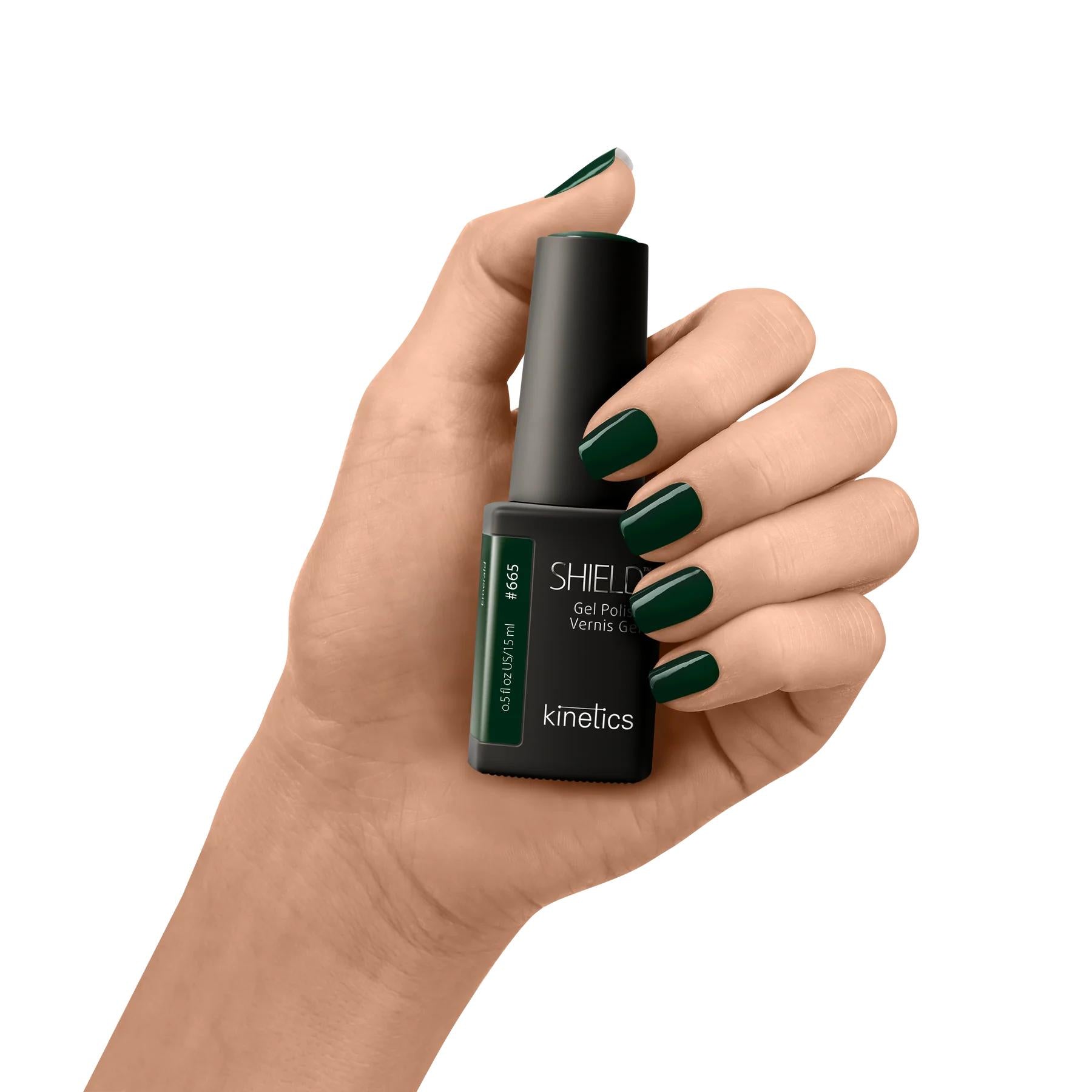 Kinetics Shield Gel Polish - Emerald #665 - Gel Polish at Beyond Polish
